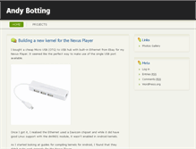 Tablet Screenshot of andybotting.com